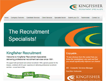 Tablet Screenshot of kingfisher-group.com